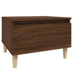 Side Table Brown Oak 50x46x35 cm Engineered Wood