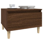 Side Table Brown Oak 50x46x35 cm Engineered Wood