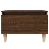 Side Table Brown Oak 50x46x35 cm Engineered Wood