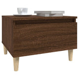 Side Tables 2 pcs Brown Oak 50x46x35 cm Engineered Wood