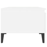 Side Tables 2 pcs White 50x46x35 cm Engineered Wood - Extra Image