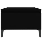 Side Table Black 50x46x35 cm Engineered Wood