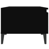Side Table Black 50x46x35 cm Engineered Wood - Low Angle