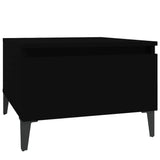 Side Tables 2 pcs Black 50x46x35 cm Engineered Wood - Rear View