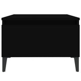 Side Tables 2 pcs Black 50x46x35 cm Engineered Wood - Close-Up Angle