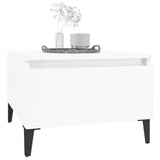 Side Tables 2 pcs High Gloss White 50x46x35 cm Engineered Wood - Top-Down View
