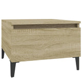 Side Table Sonoma Oak 50x46x35 cm Engineered Wood - Front View
