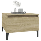 Side Table Sonoma Oak 50x46x35 cm Engineered Wood - Top-Down View
