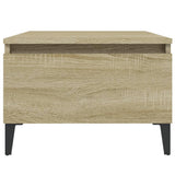 Side Table Sonoma Oak 50x46x35 cm Engineered Wood - Rear View
