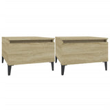 Side Tables 2 pcs Sonoma Oak 50x46x35 cm Engineered Wood - Front View