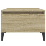 Side Tables 2 pcs Sonoma Oak 50x46x35 cm Engineered Wood - Close-Up Angle