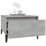 Side Table Concrete Grey 50x46x35 cm Engineered Wood - 45-Degree Angle