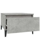 Side Table Concrete Grey 50x46x35 cm Engineered Wood - Close-Up Angle