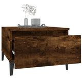 Side Table Smoked Oak 50x46x35 cm Engineered Wood - 45-Degree Angle
