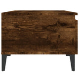 Side Table Smoked Oak 50x46x35 cm Engineered Wood - Low Angle