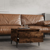 Side Tables 2 pcs Smoked Oak 50x46x35 cm Engineered Wood - Side View