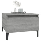 Side Table Grey Sonoma 50x46x35 cm Engineered Wood - Top-Down View