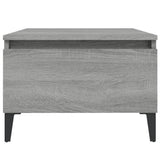 Side Table Grey Sonoma 50x46x35 cm Engineered Wood - Rear View