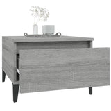 Side Tables 2 pcs Grey Sonoma 50x46x35 cm Engineered Wood - 45-Degree Angle