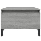 Side Tables 2 pcs Grey Sonoma 50x46x35 cm Engineered Wood - Close-Up Angle