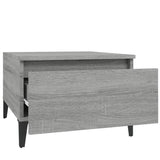 Side Tables 2 pcs Grey Sonoma 50x46x35 cm Engineered Wood - Low Angle