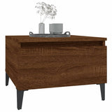 Side Tables 2 pcs Brown Oak 50x46x35 cm Engineered Wood - Top-Down View