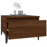 Side Tables 2 pcs Brown Oak 50x46x35 cm Engineered Wood - 45-Degree Angle