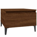 Side Tables 2 pcs Brown Oak 50x46x35 cm Engineered Wood - Rear View