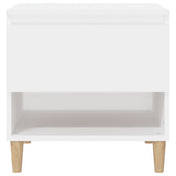 Bedside Table White 50x46x50 cm Engineered Wood