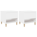 Bedside Tables 2 pcs White 50x46x50 cm Engineered Wood