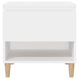 Bedside Tables 2 pcs White 50x46x50 cm Engineered Wood - 45-Degree Angle