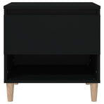 Bedside Tables 2 pcs Black 50x46x50 cm Engineered Wood
