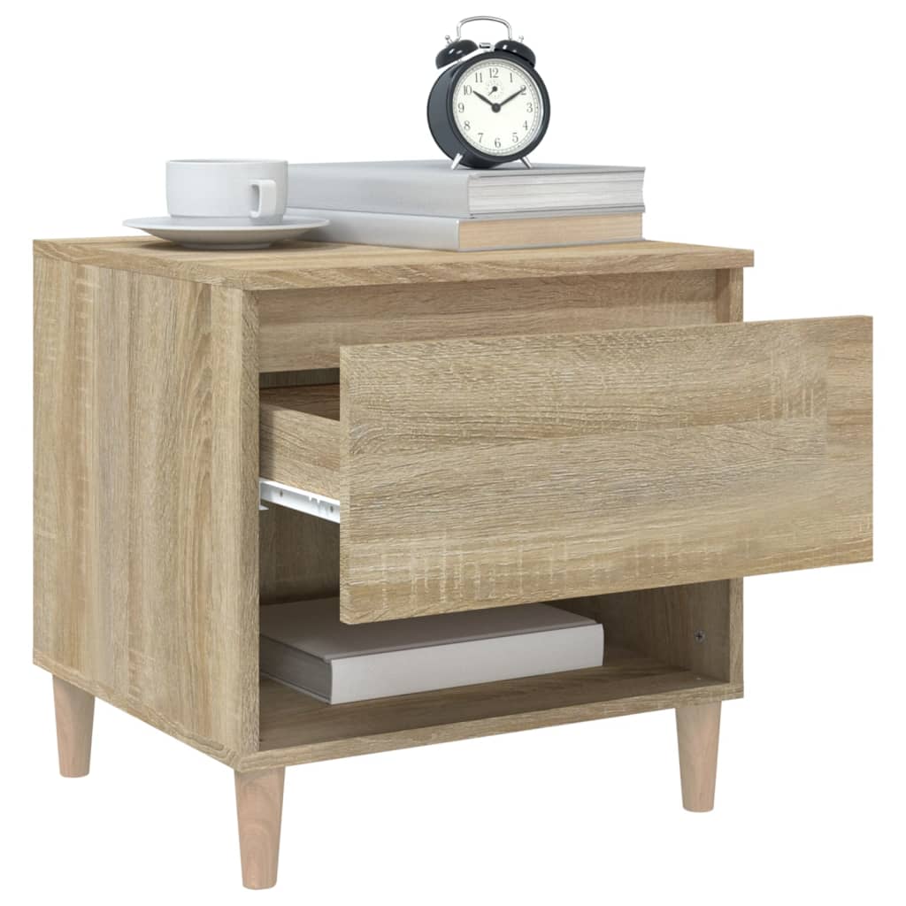 Bedside Table Sonoma Oak 50x46x50 cm Engineered Wood
