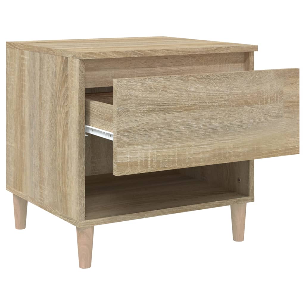 Bedside Table Sonoma Oak 50x46x50 cm Engineered Wood