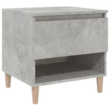 Bedside Table Concrete Grey 50x46x50 cm Engineered Wood