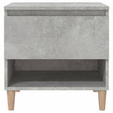 Bedside Table Concrete Grey 50x46x50 cm Engineered Wood - 45-Degree Angle
