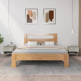 Bedside Tables 2 pcs Concrete Grey 50x46x50 cm Engineered Wood - Side View