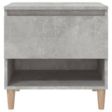 Bedside Tables 2 pcs Concrete Grey 50x46x50 cm Engineered Wood - 45-Degree Angle