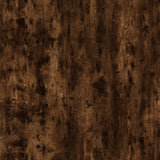 Bedside Table Smoked Oak 50x46x50 cm Engineered Wood - Low Angle
