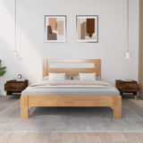 Bedside Tables 2 pcs Smoked Oak 50x46x50 cm Engineered Wood - Side View