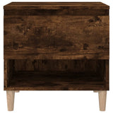 Bedside Tables 2 pcs Smoked Oak 50x46x50 cm Engineered Wood