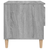 Bedside Tables 2 pcs Grey Sonoma 50x46x50 cm Engineered Wood - Rear View