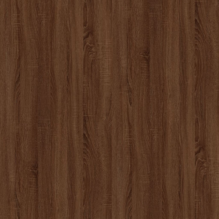 Bedside Table Brown Oak 50x46x50 cm Engineered Wood