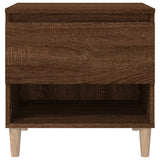 Bedside Tables 2 pcs Brown Oak 50x46x50 cm Engineered Wood - 45-Degree Angle