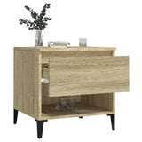 Side Tables 2 pcs Sonoma Oak 50x46x50 cm Engineered Wood - 45-Degree Angle