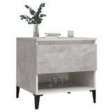 Side Table Concrete Grey 50x46x50 cm Engineered Wood - Top-Down View
