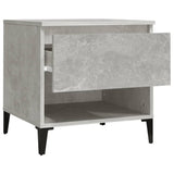 Side Table Concrete Grey 50x46x50 cm Engineered Wood - Close-Up Angle
