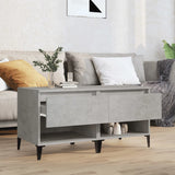 Side Tables 2 pcs Concrete Grey 50x46x50 cm Engineered Wood - Side View