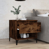 Side Table Smoked Oak 50x46x50 cm Engineered Wood - Side View