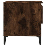Side Table Smoked Oak 50x46x50 cm Engineered Wood - Low Angle